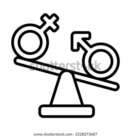 Hormonal Imbalance icon line vector illustration