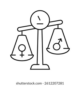 hormonal imbalance obesity overweight line icon vector. hormonal imbalance obesity overweight sign. isolated contour symbol black illustration