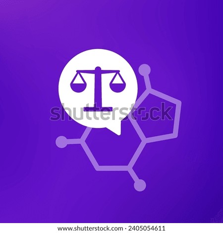 hormone balance icon, vector design