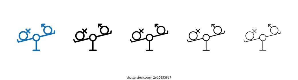 Hormone imbalance icon Outline vector logo for web ui