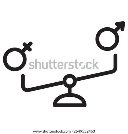 Hormone imbalance icon vector illustration isolated sign