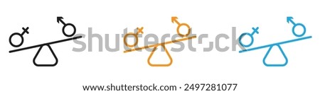 Hormone imbalance icon vector logo set collection for web app ui