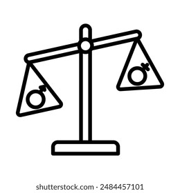 Hormone imbalance linear logo mark in black and white