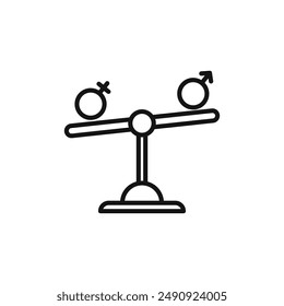 Hormone imbalance logo sign vector outline