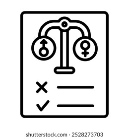 Icono de regulación hormonal Ilustración vectorial de línea