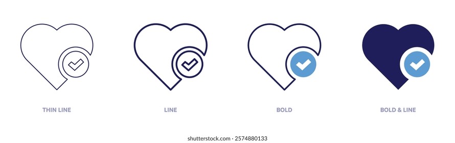 Hormone therapy icon in 4 different styles. Thin Line, Line, Bold, and Bold Line. Duotone style. Editable stroke.