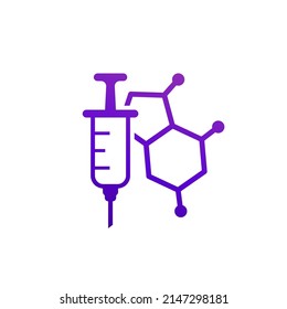 Hormone Therapy Icon With A Syringe