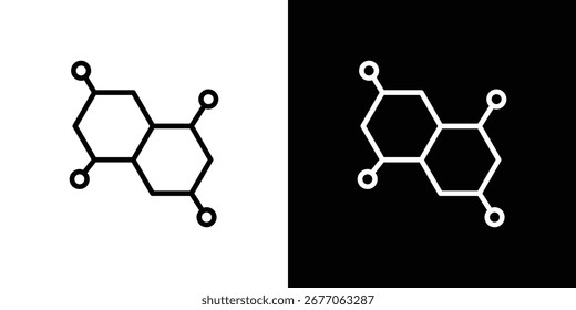 Hormones icon Black and White Vector Graphic
