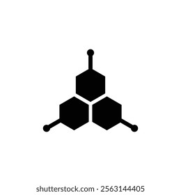 Hormones icon Isolated flat vector in outline
