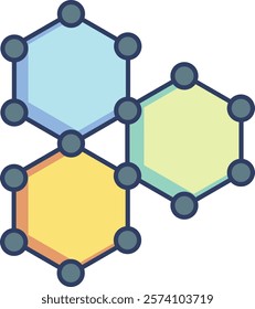 Hormones Icon - Lineal Color Style - Neuroscience Theme