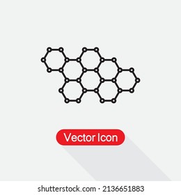 Hormones Icon, Molecule Icon Vector Illustration Eps10
