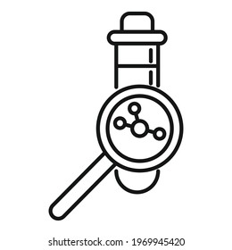 Hormones icon. Outline Hormones vector icon for web design isolated on white background