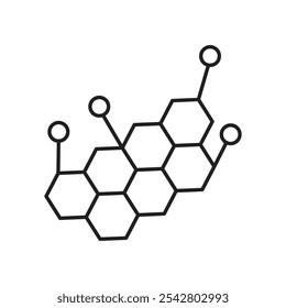 Hormones icon simple black line style.