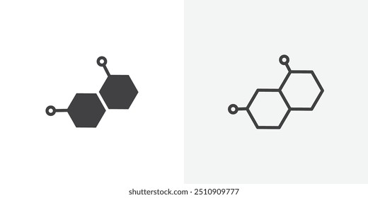 Hormones icon in solid and outlined style