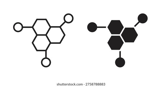 Hormones icon symbol. Classic flat and linr style