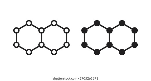 Elemento de diseño aislado de Vector de icono de hormonas. EPS10