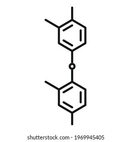 Hormones structure icon. Outline Hormones structure vector icon for web design isolated on white background