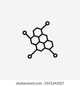 Hormone dünne Liner Symbol einzeln.
