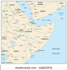 Horn Of Africa Map