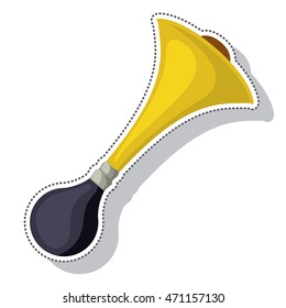 horn air isolated icon vector illustration design