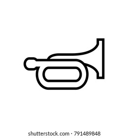 horn, Beep icon, Vector illustration