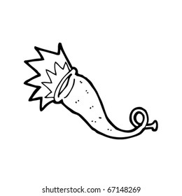caricatura de cuernos