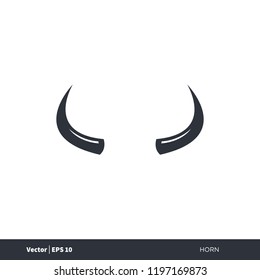 horn devil anger icon logo element 
