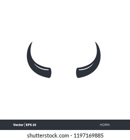 horn devil anger icon logo element 