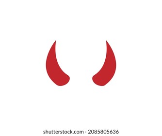 horn devil anger icon logo element