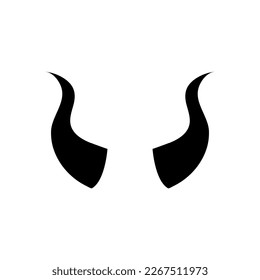 horn devil anger icon logo element trendy style illustration on white background..eps svg