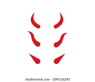 Horn Devil logo vector icon template