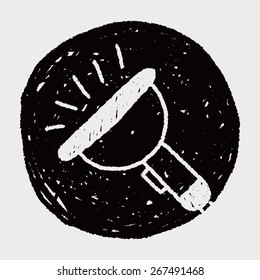 horn doodle drawing