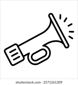 Horn Icon Element For Design