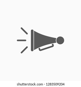 horn icon, klaxon vector