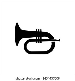 Horn Icon, Klaxon Icon, Vector Art Illustration