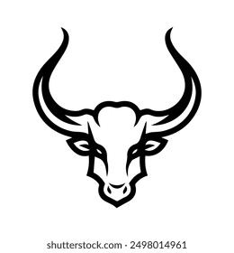 Horn icon or modern line symbol. Vector line art and icon design with bold outline. Black and white Pixel Perfect minimalistic symbol isolated white background. Silhouette simple thin sign