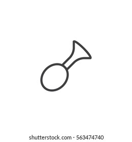 horn icon. sign design