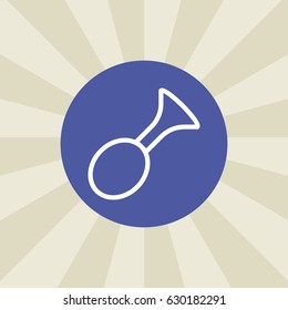 horn icon. sign design. background