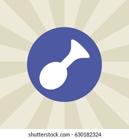 horn icon. sign design. background