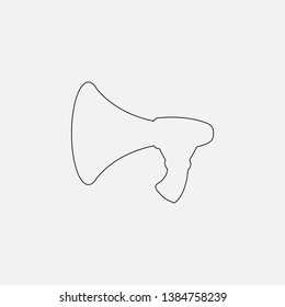 horn icon sign signifier vector