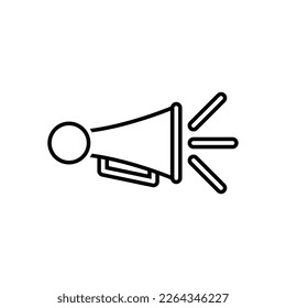 horn icon, speak vector, megaphone illustration