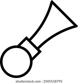 horn icon. Thin linear style design isolated on white background