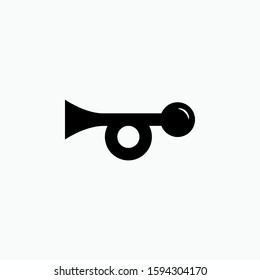 Horn Icon. Trumpet, Carnival Festive. Honk Symbol. Applied for Design, Presentation, Website or Apps Elements - Vector. 