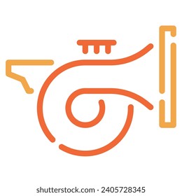 Icono de bocina para uiux, web, app, infografía, etc