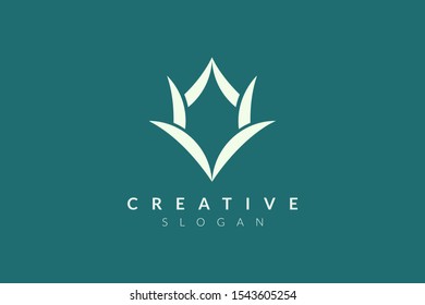 Horn logo design with abstract shapes. Minimalist and modern vector design suitable for community, business, and product brands.