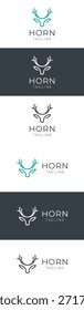 Logotipo del cuerno, Plantilla creativa Nueva del logotipo del cuerno
