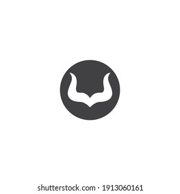 Horn logo vector flat design