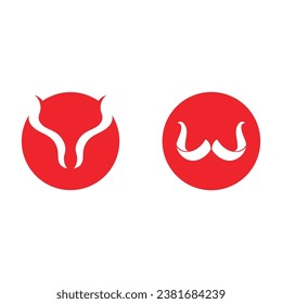 Horn logo vector template and symbol