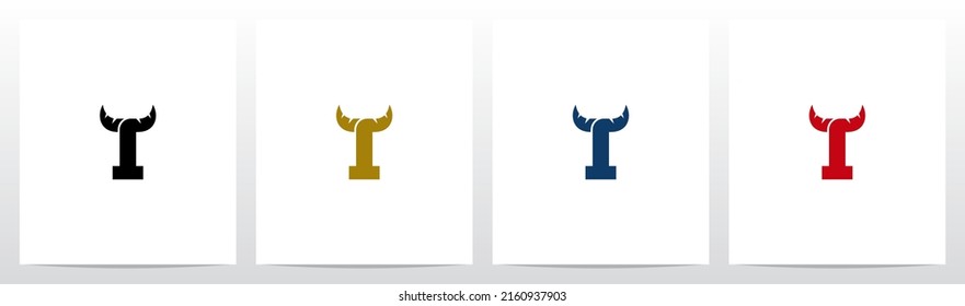 Horn On Letter Logo Design I