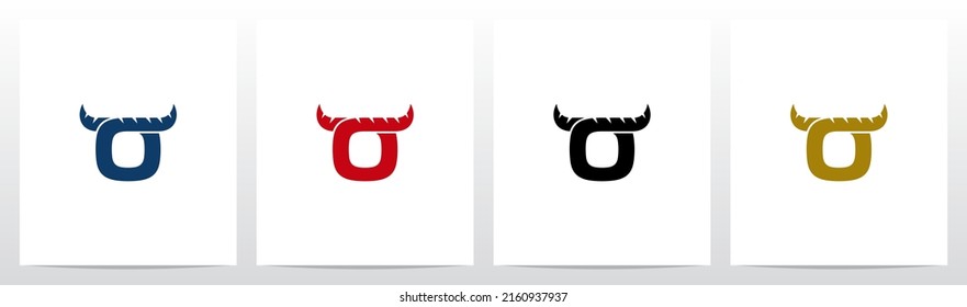 Horn On Letter Logo Design O
